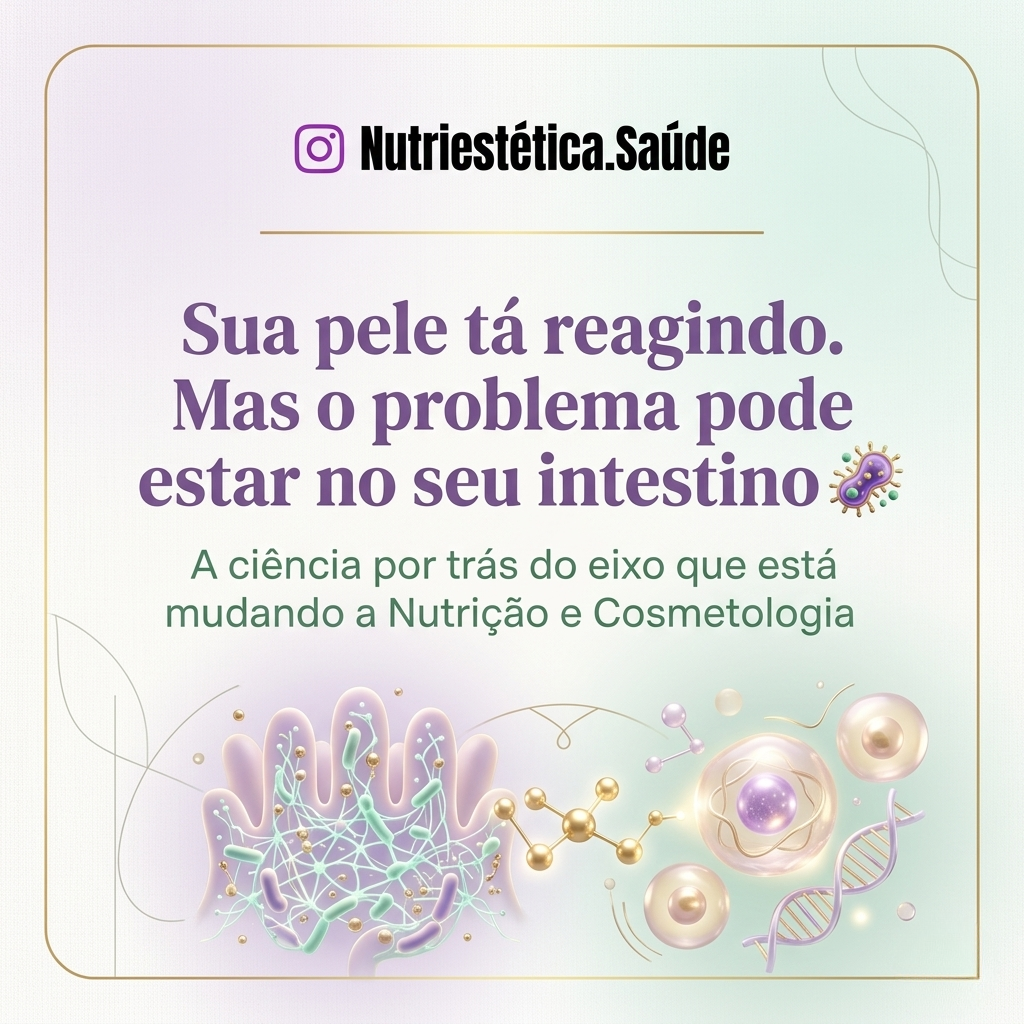 Melhores Probióticos para o Eixo Intestino-Pele: O Guia Completo eixo intestino pele, saúde intestinal, microbiota intestinal, probióticos para acne, como tratar rosácea, saúde da pele, acne adulta, inflamação intestinal e pele, nutricionista funcional, nutriestética, suplementos para pele, beleza de dentro para fora, disbiose intestinal sintomas, leaky gut e acne, cepas probióticas, skincare científico, rejuvenescimento natural, cuidados com a pele 2026, tratamento para dermatite, dieta anti-inflamatória, microbiota e beleza, biohacking skin, pele radiante, segredos do skincare, nutrição estética, probióticos benefícios, intestino saudável pele perfeita, como melhorar a pele, estresse e acne, lactobacillus para pele, saúde digestiva, skincare natural, estética avançada, rotina de skincare, suplementação para beleza, guia de probióticos, equilíbrio intestinal, inflamação crônica, longevidade, gut skin axis, skin health, probiotics for skin, healthy gut, glow skin tips