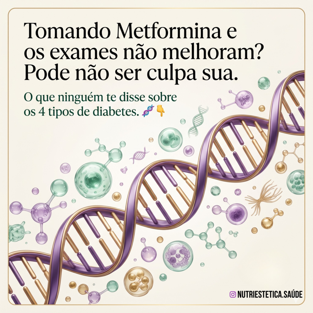 Os 4 Subtipos de Diabetes — e Por Que a Metformina Não Funciona Igual para Todo Mundo Diabetes Metformina Nutrição