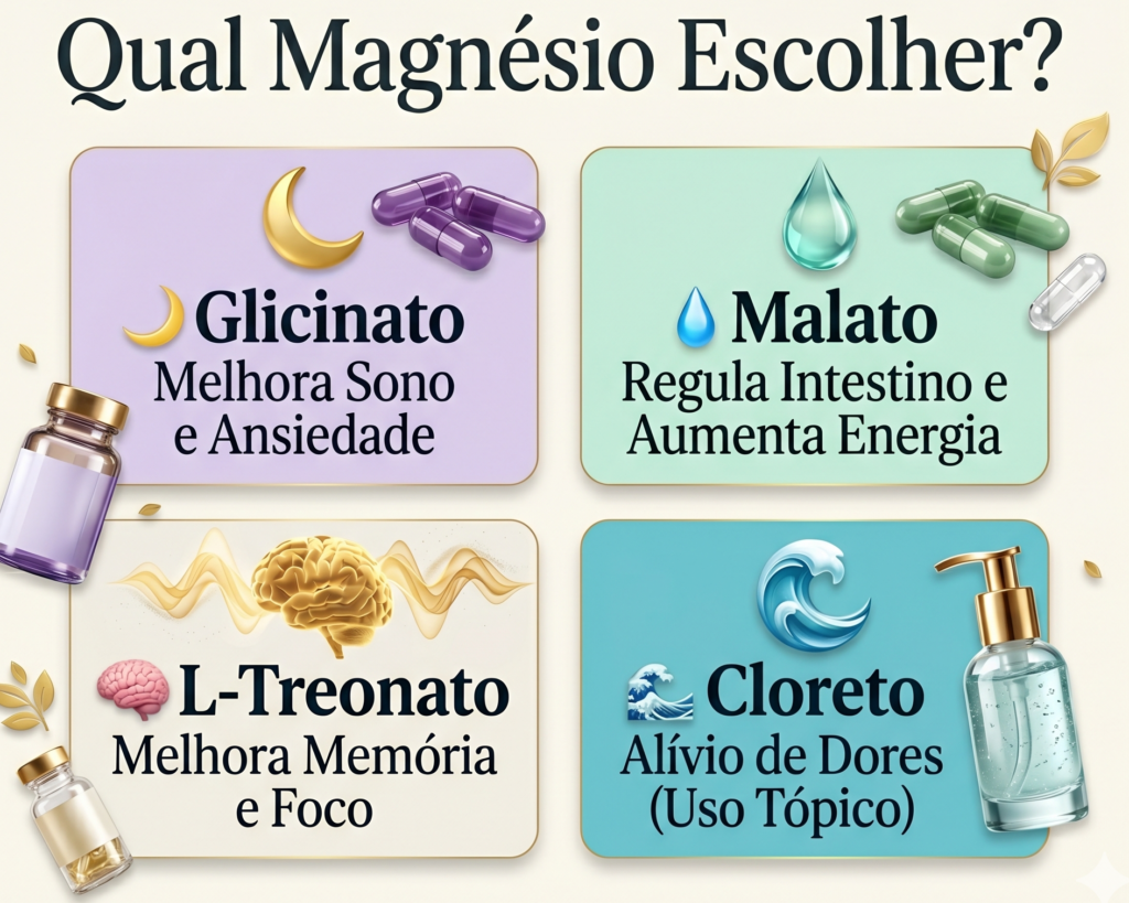 Magnésio Sono e Intestino, magnésio glicinato sono, magnésio para constipação, benefícios do magnésio na pele, formas de magnésio absorção, magnésio relaxamento muscular